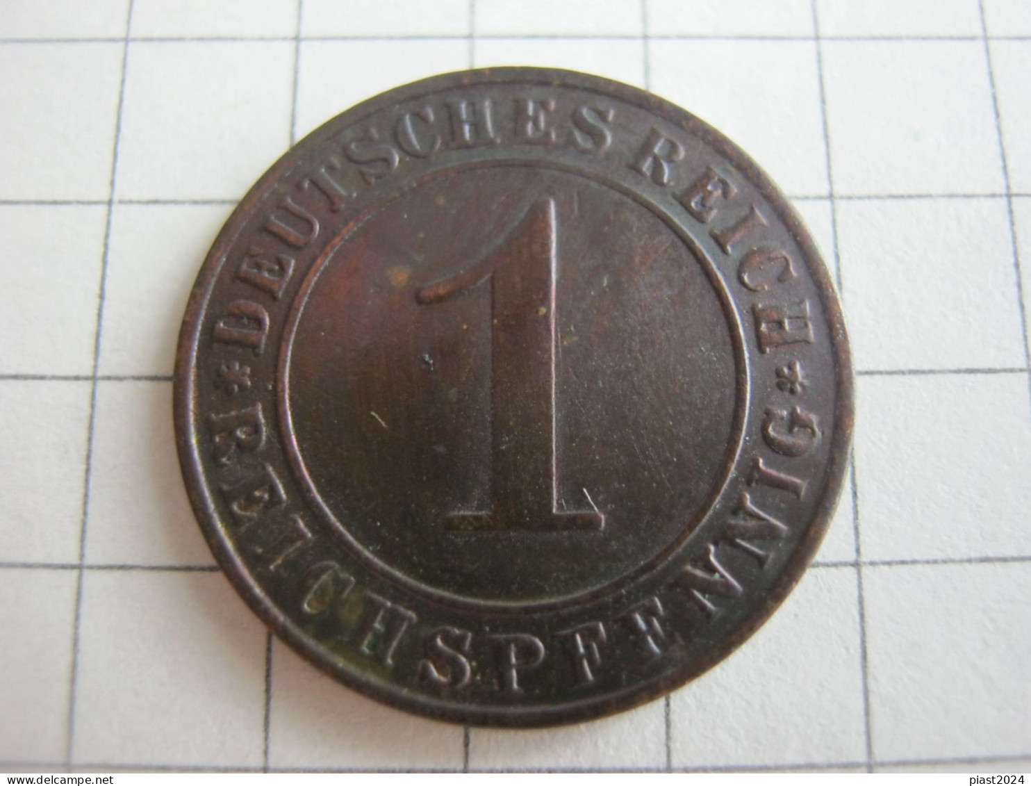 Germany 1 Reichspfennig 1929 E - 1 Rentenpfennig & 1 Reichspfennig