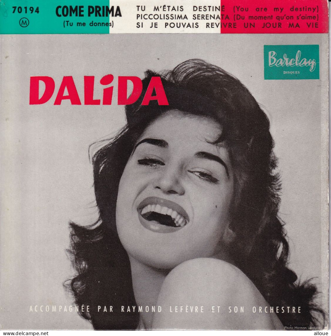 DALIDA - FR EP - COME PRIMA + 3 - Sonstige - Franz. Chansons