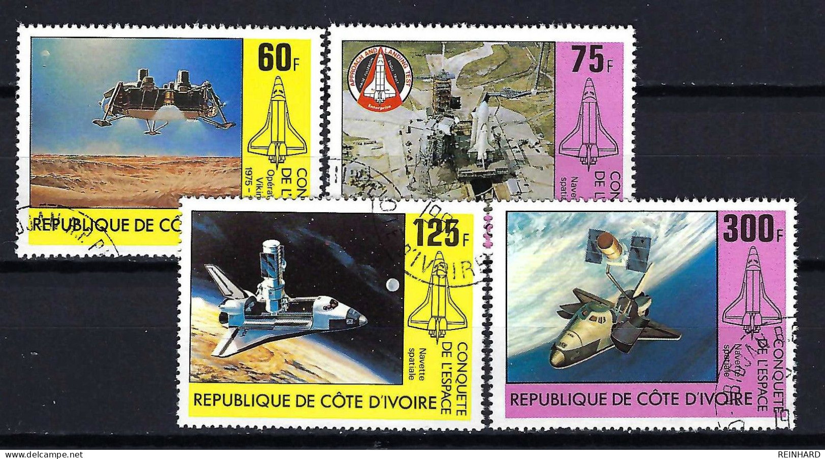 ELFENBEINKÜSTE Komplettsatz Mi-Nr. 680 - 683 Raumfahrt Gestempelt - Siehe Bild - Côte D'Ivoire (1960-...)