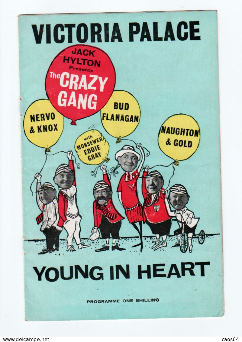 Brochure Victoria Palace Young In Heart Programme One Shilling 1960 - Programma's