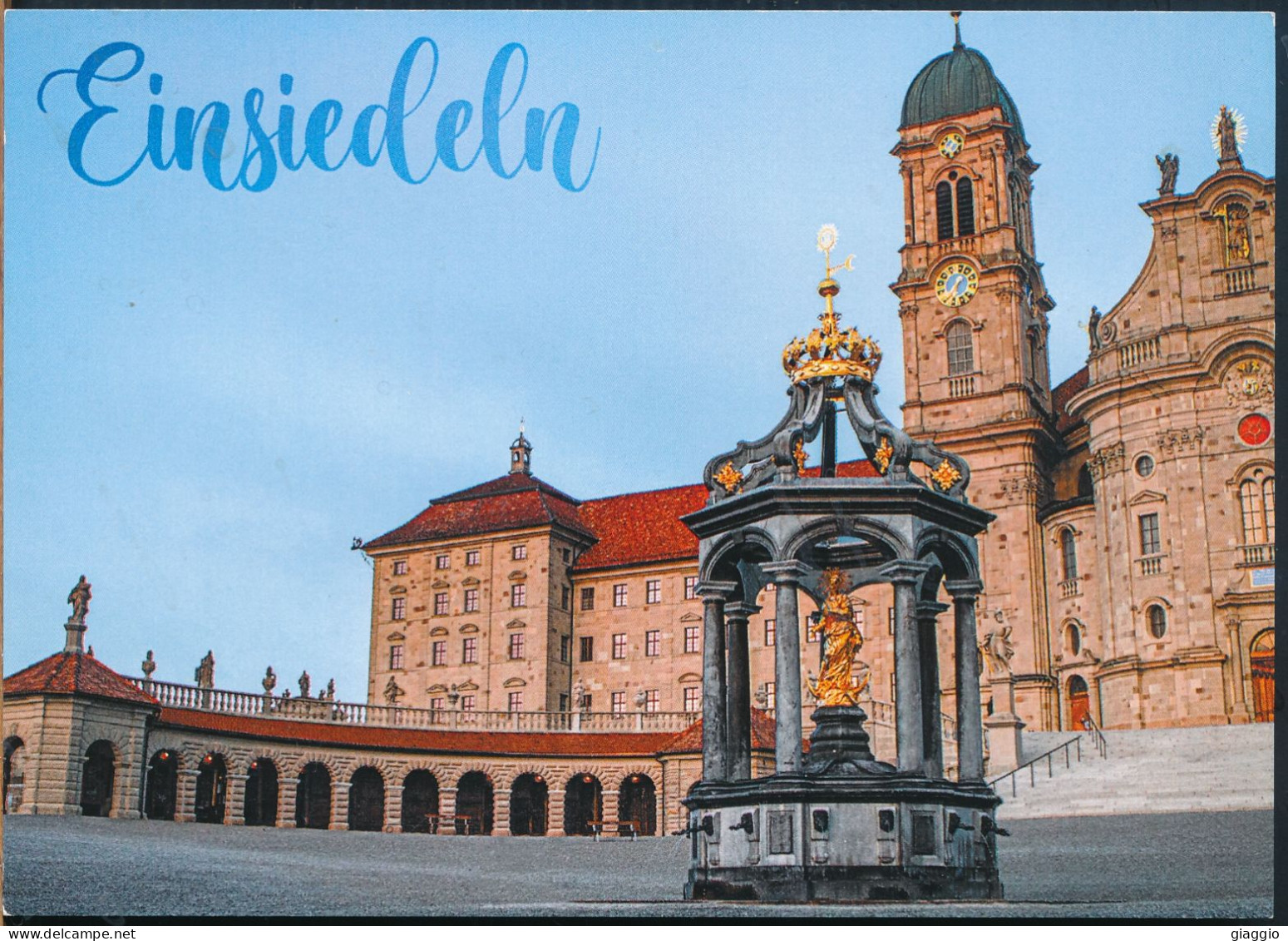 °°° 30901 - SWITZERLAND - SZ - EINSIEDELN - DER MARIENBRUNNEN VOR DEM KLOSTER °°° - Einsiedeln