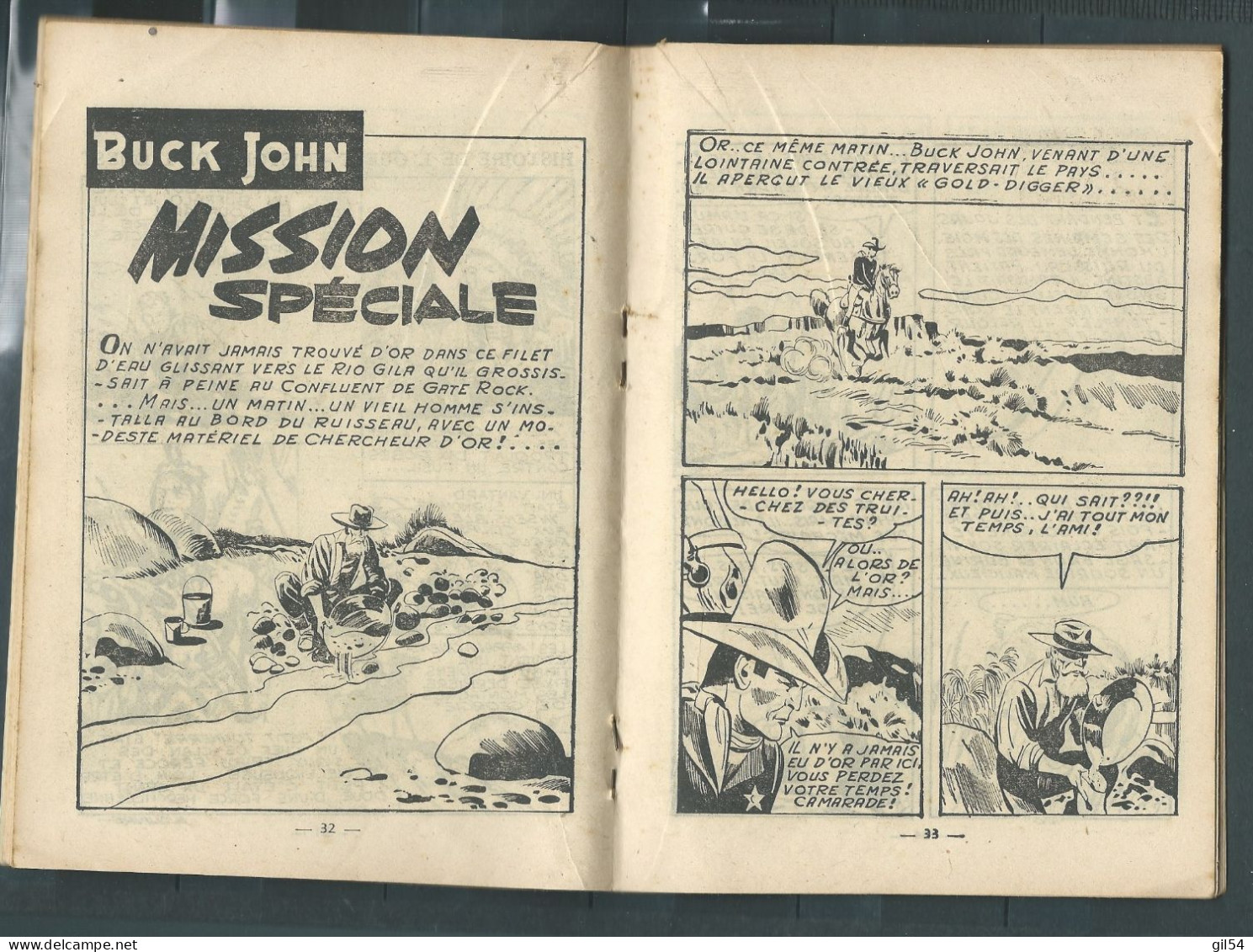Bd " Buck John   " Bimensuel N° 177  "   Convoi Stoppé à Indiaskeepee     , DL  N° 40  1954 - BE-   BUC 1002 - Piccoli Formati