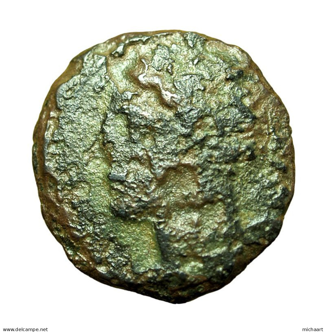 Ancient Greek Coin Carthage Zeugitania AE15mm Tanit / Horse & Palm Tree 04119 - Greek