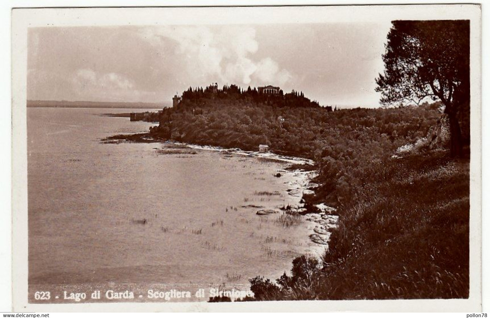 LAGO DI GARDA - SCOGLIERA DI SIRMIONE - BRESCIA - 1938 - Vedi Retro - F.p - Brescia