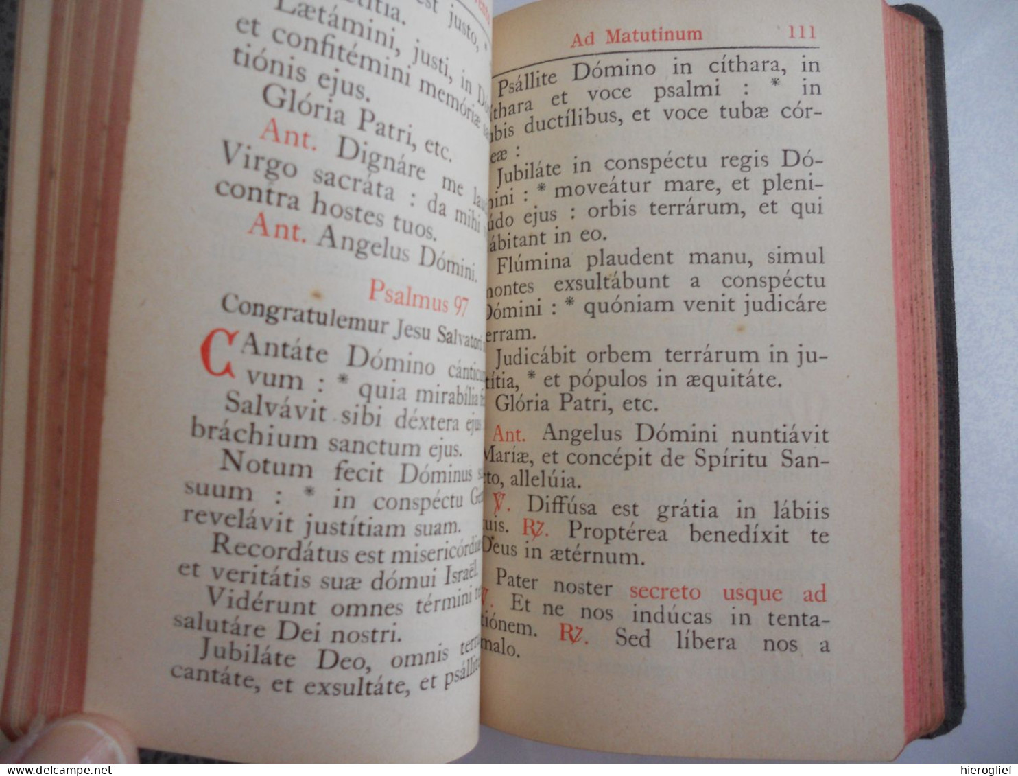 Officium Parvum Beatae Mariae Virginis Pro Tribus Anni Temporibus Juxta Editionem Typicam Breviarii Romani 1934 - Libros Antiguos Y De Colección