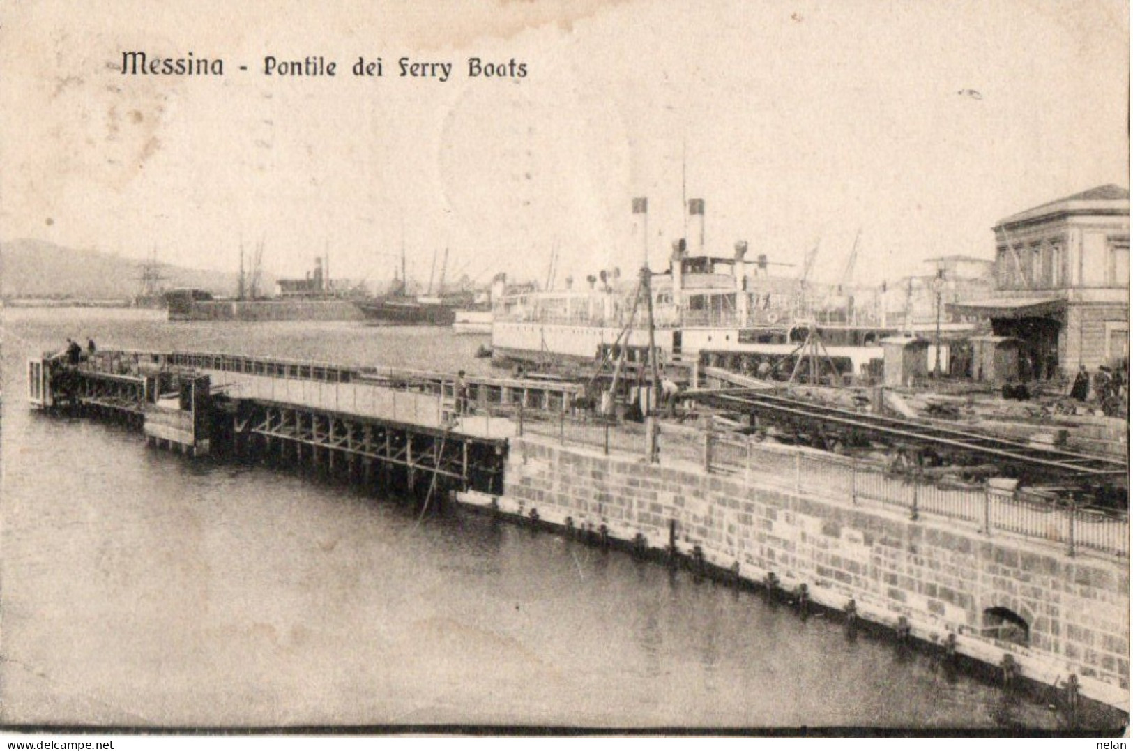 MESSINA - PONTILE DEI FERRY BOATS - F.P. - Messina