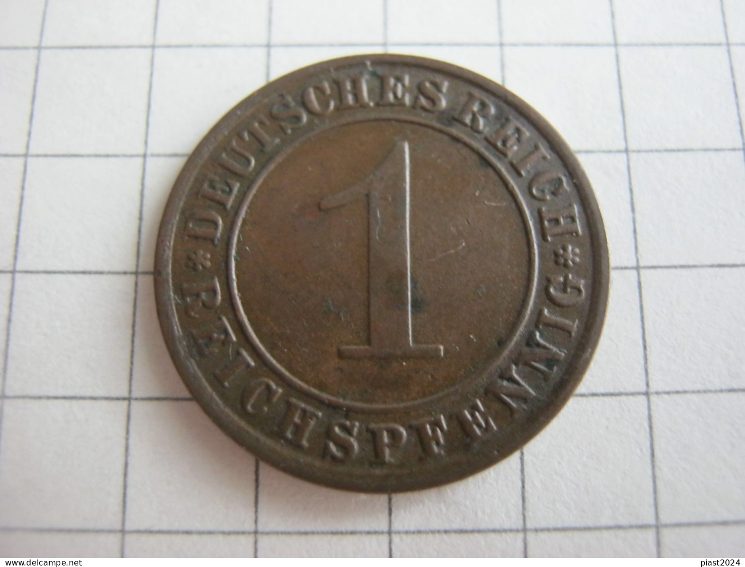 Germany 1 Reichspfennig 1933 A - 1 Renten- & 1 Reichspfennig