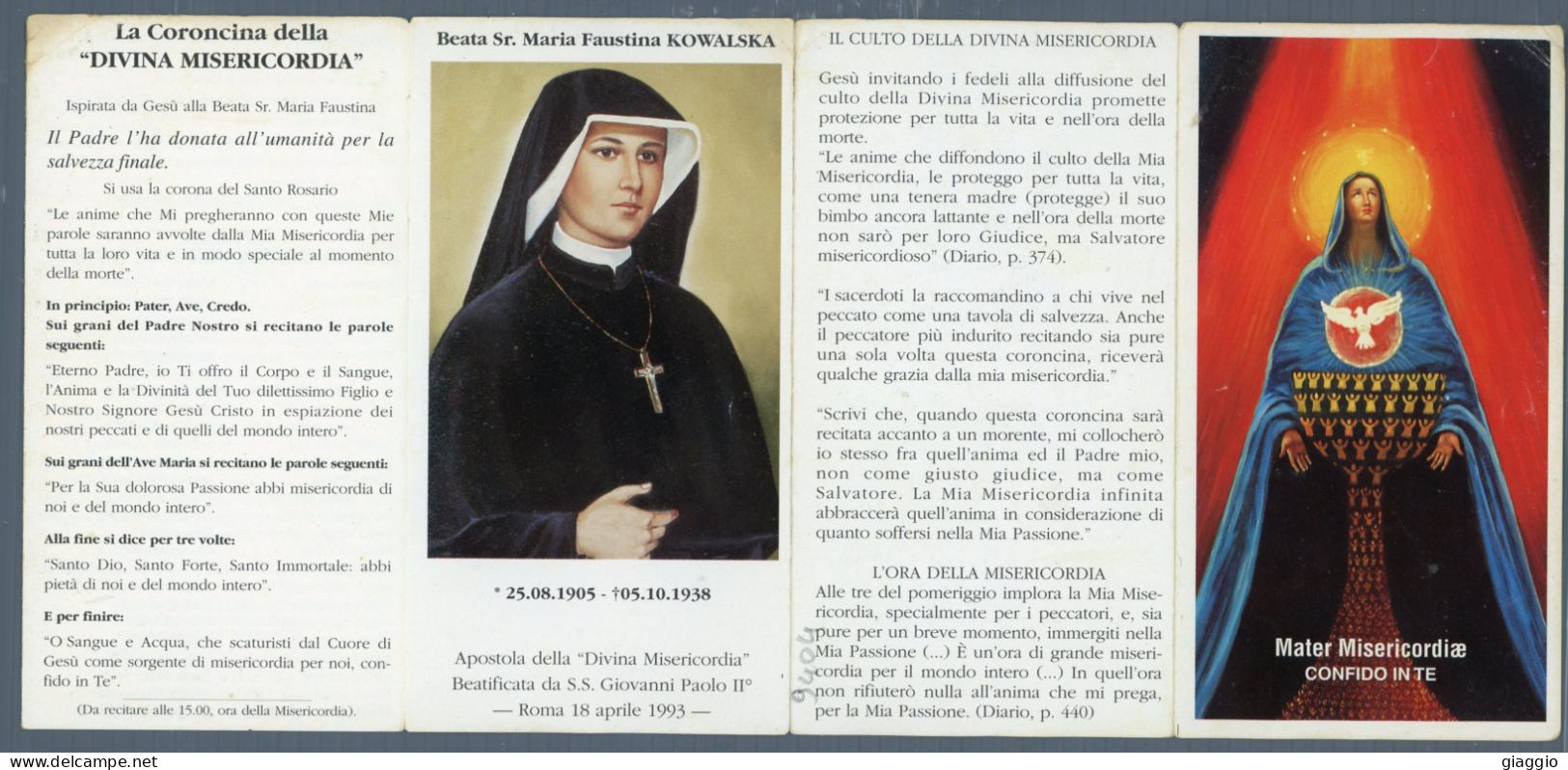 °°° Santino N. 9404 - Mater Misericordiosa °°° - Godsdienst & Esoterisme