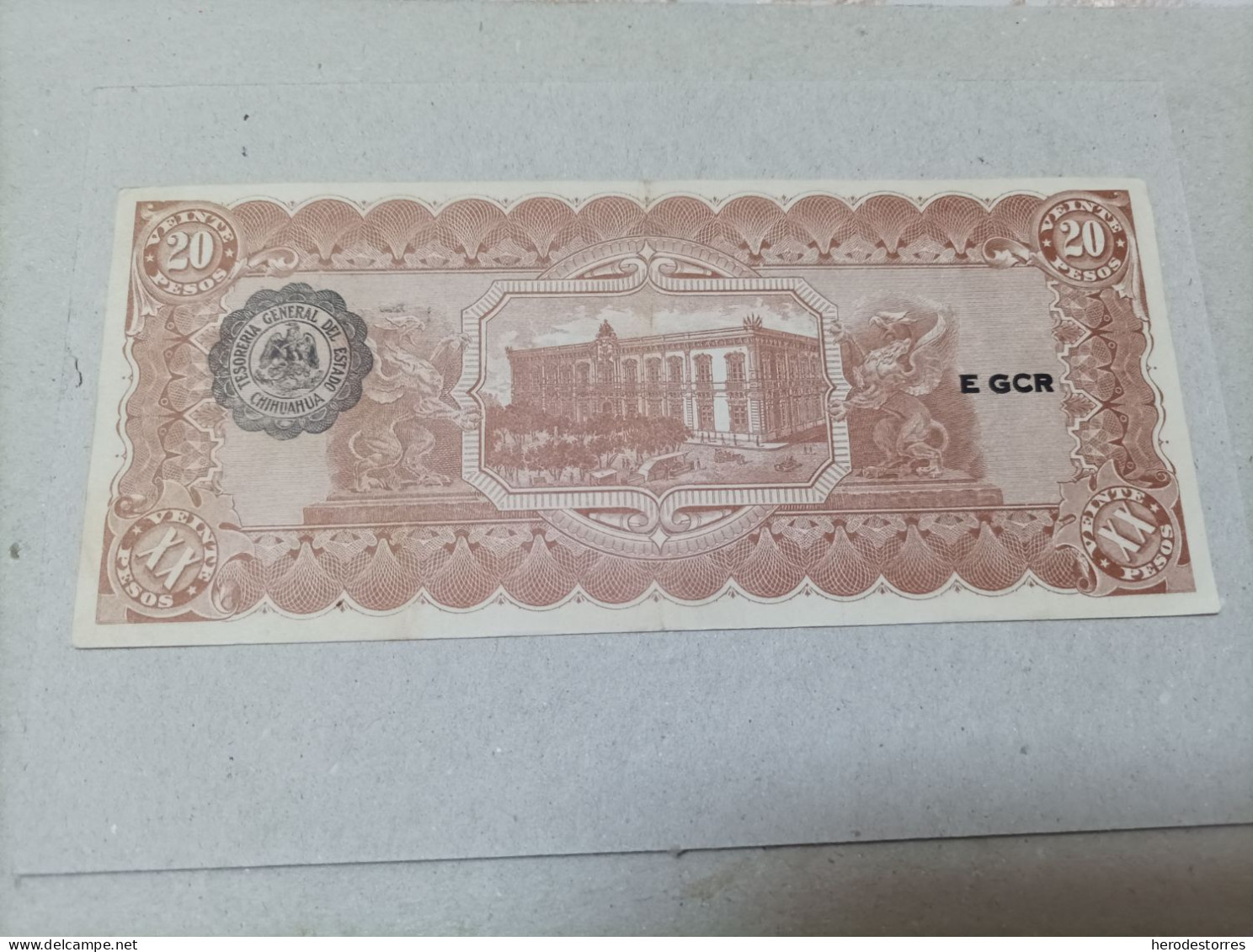 Billete De México 20 Pesos Del Año 1914 - Mexico