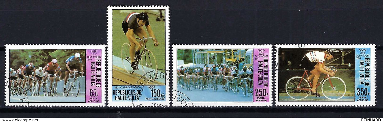 OBERVOLTA Komplettsatz Mi-Nr. 795 - 798 Olympische Sommerspiele, Moskau Gestempelt - Siehe Bild - Obervolta (1958-1984)