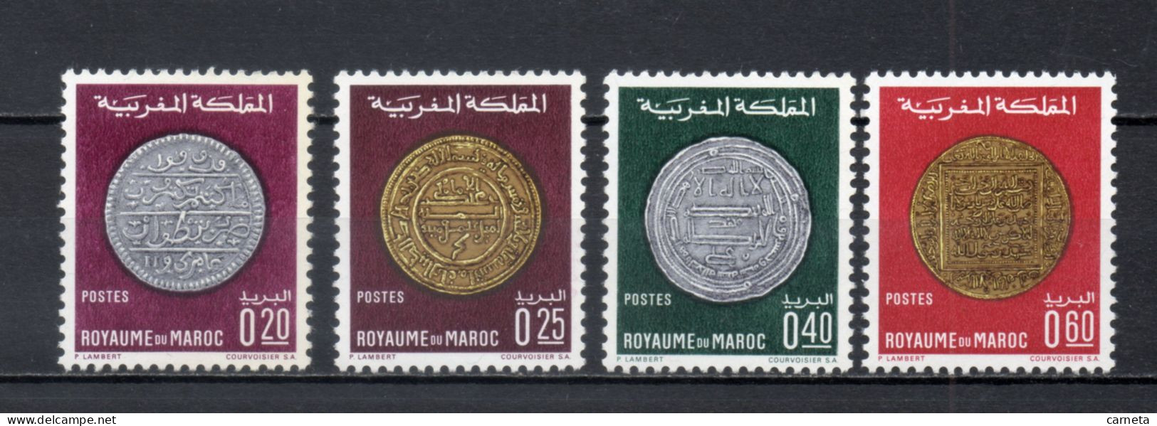 MAROC N°  578 à 581     NEUFS SANS CHARNIERE  COTE 6.50€    MONNAIE - Maroc (1956-...)