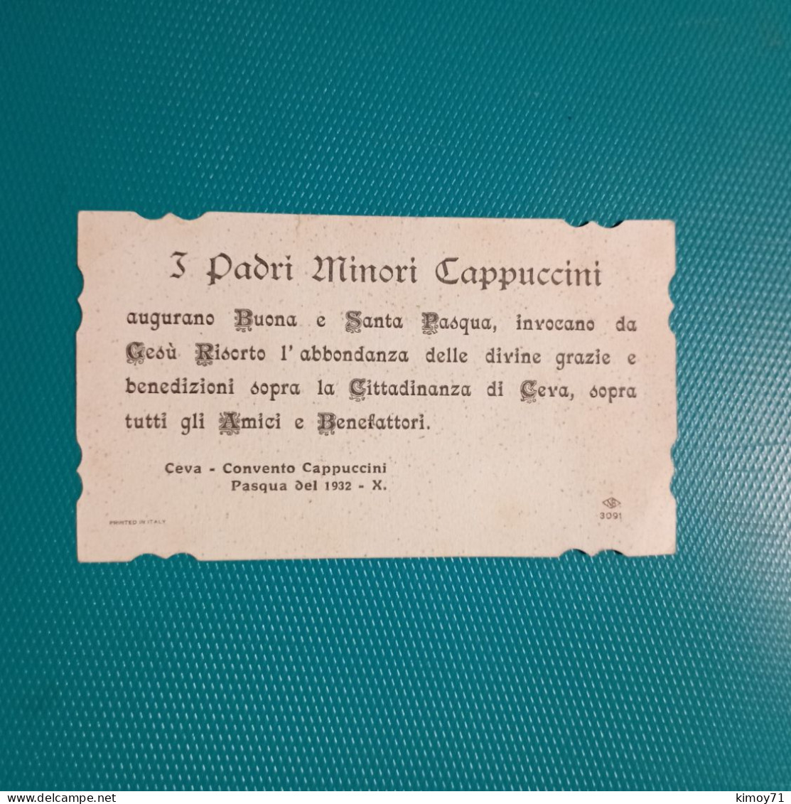 Santino Padri Minori Cappuccini. 1932 - Religion & Esotericism