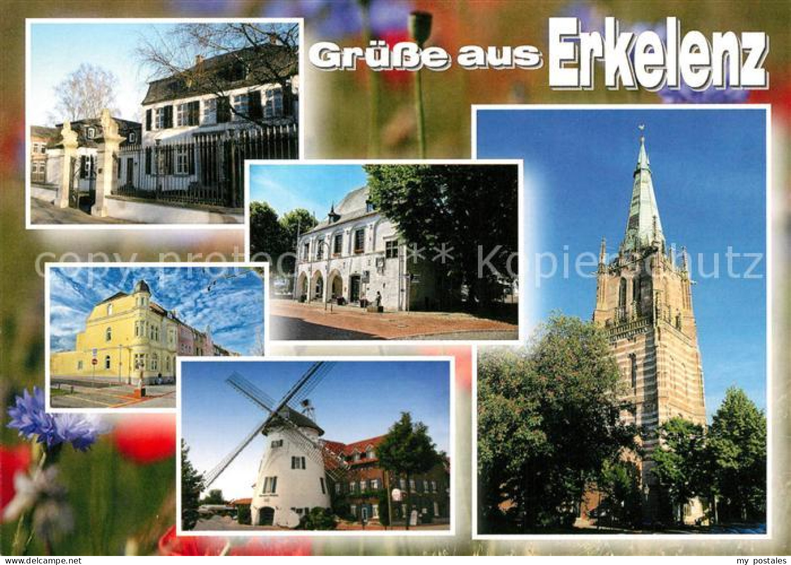 73214669 Erkelenz Teilansichten Windmuehle Kirche Erkelenz - Erkelenz