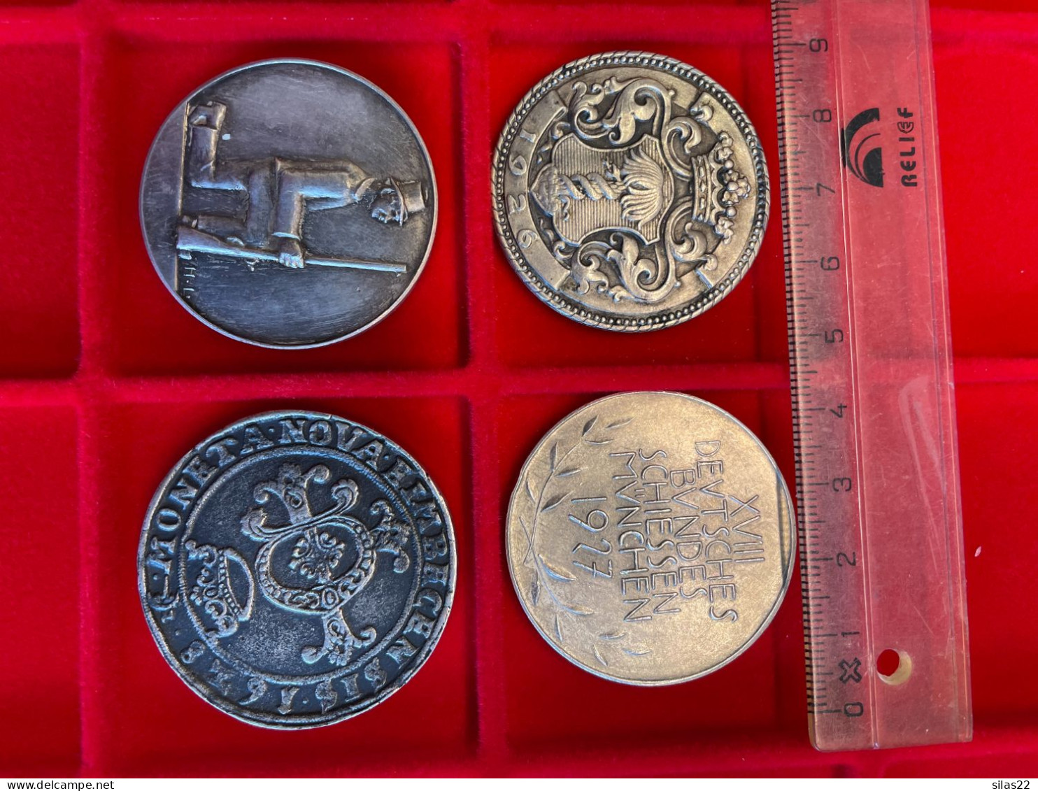 4 X Older Silver Medals Germany - Colecciones