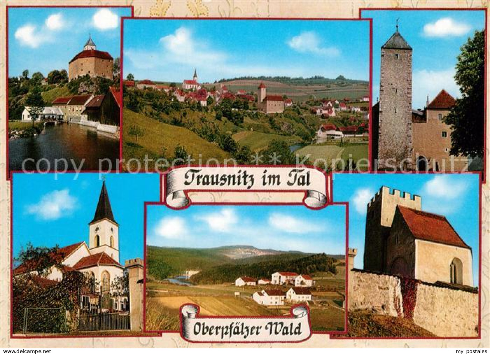 73214605 Trausnitz Ortsansichten Kirche Burg Sachsenturm Landschaftspanorama Tra - Sonstige & Ohne Zuordnung