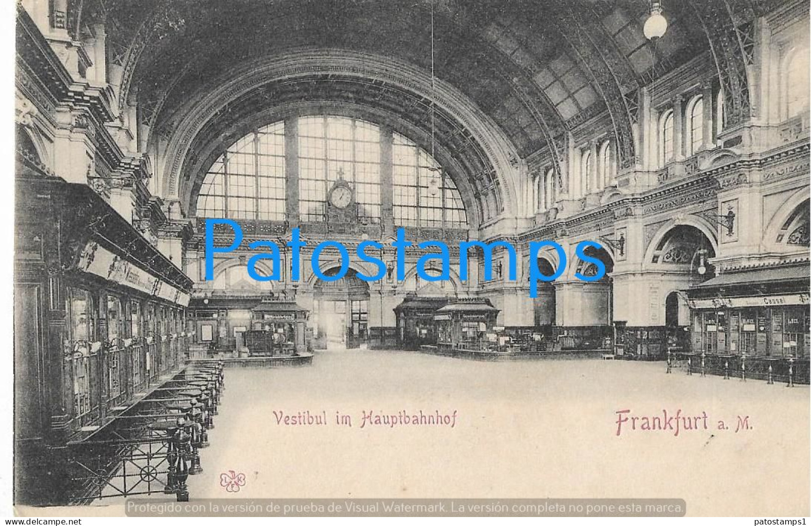 228433 GERMANY FRANKFURT STATION TRAIN INTERIOR POSTAL POSTCARD - Autres & Non Classés