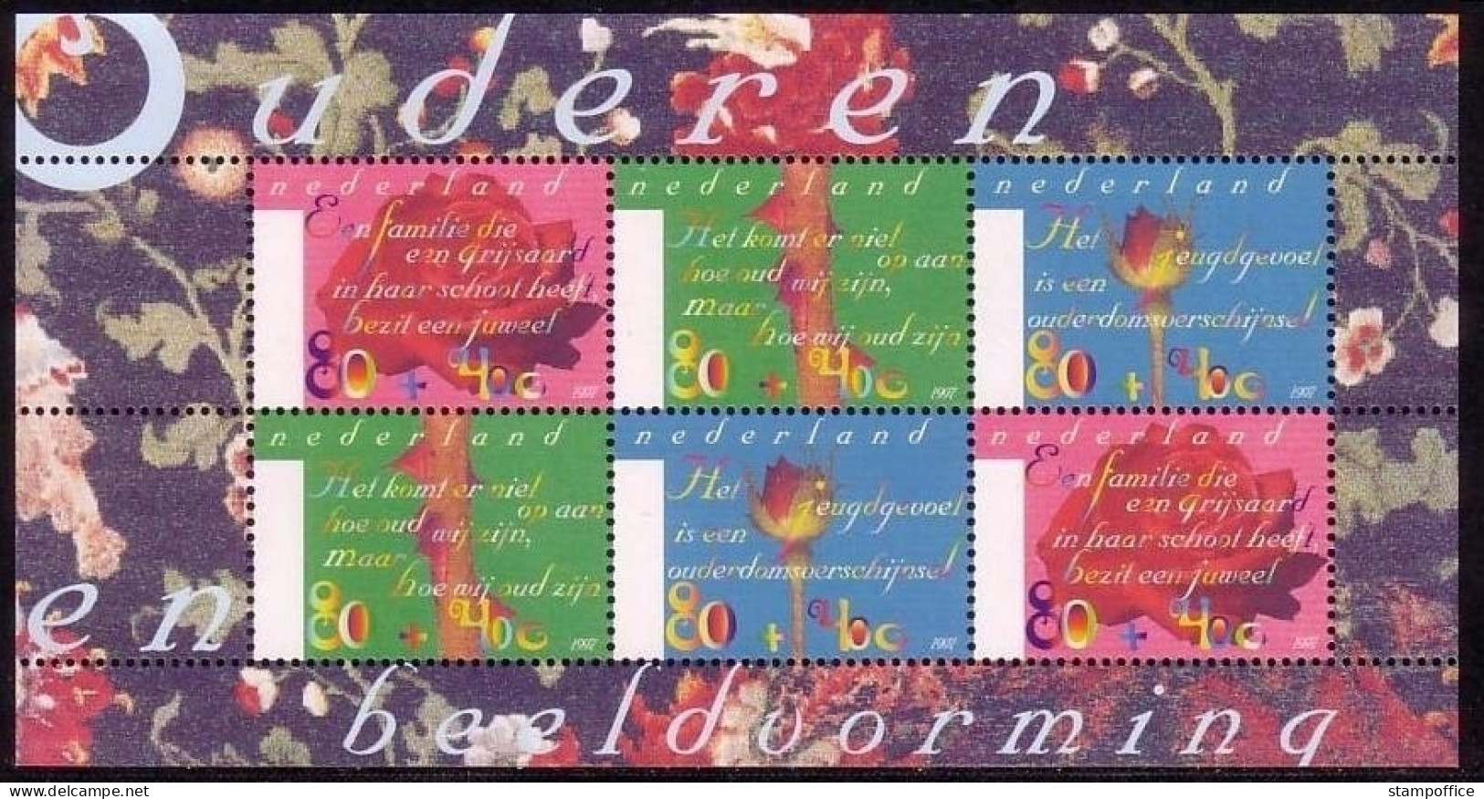 NIEDERLANDE BLOCK 53 POSTFRISCH(MINT) SOMMERMARKEN 1997 SENIORENARBEIT VORBILD SEIN - Blocs