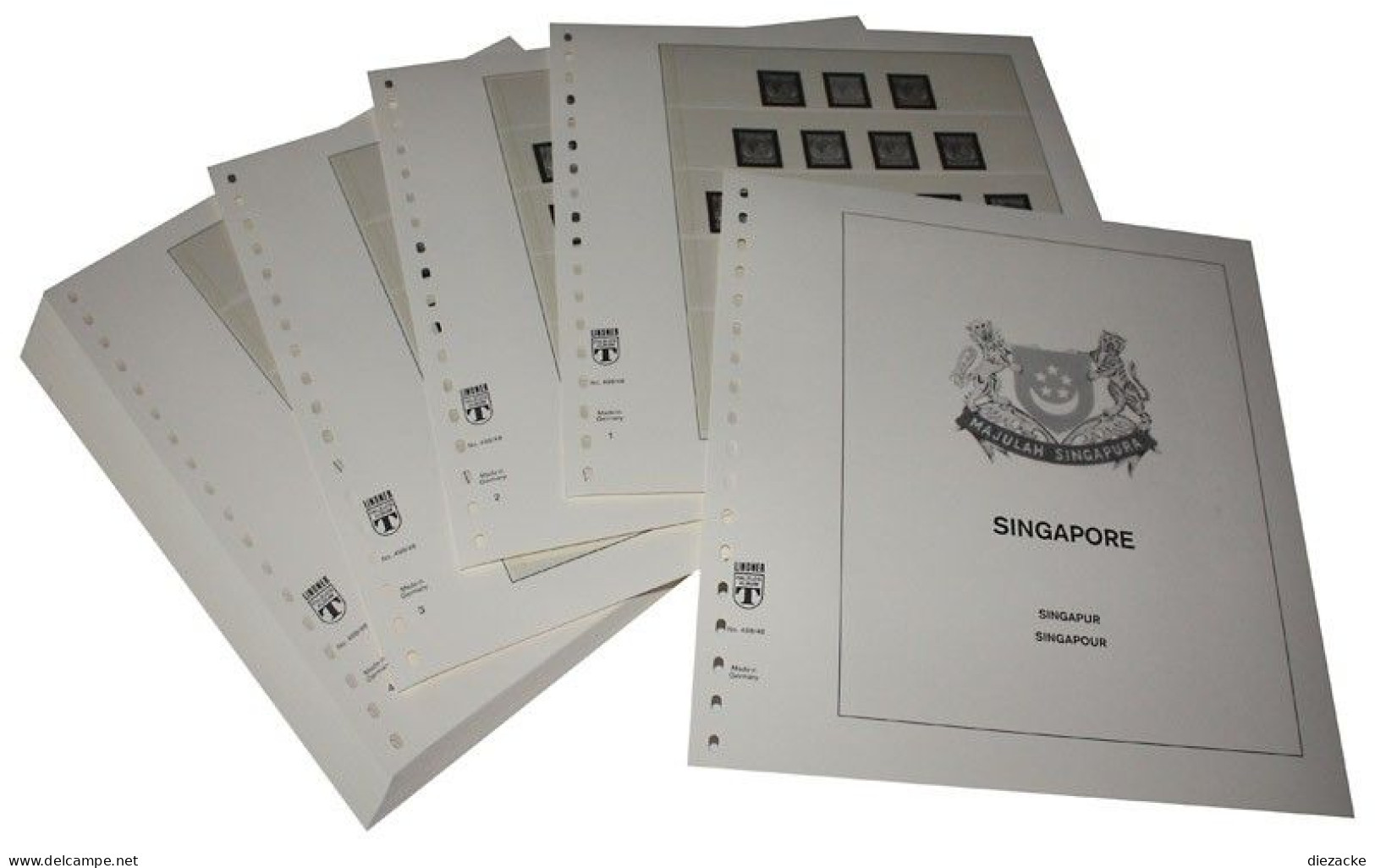 Lindner-T Singapur 1948-1986 Vordrucke 498-48 Neuware ( - Pre-printed Pages