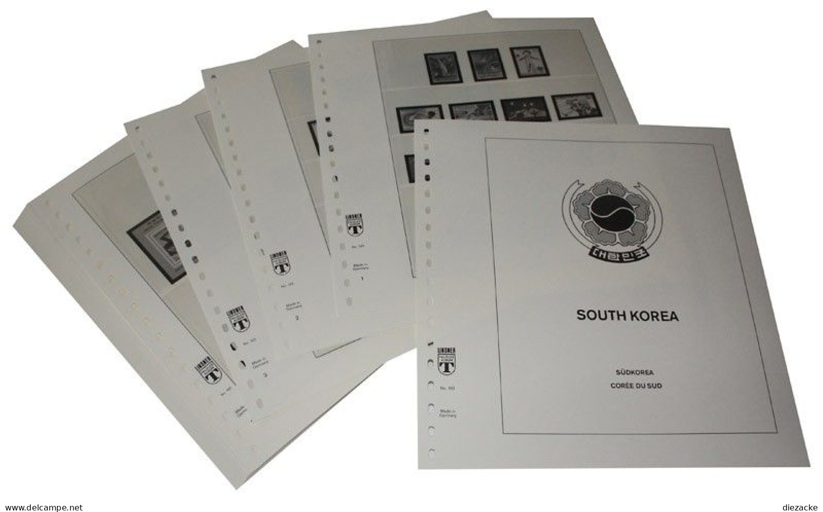Lindner-T Südkorea 1990-1995 Vordrucke 192 Neuware ( - Pre-printed Pages