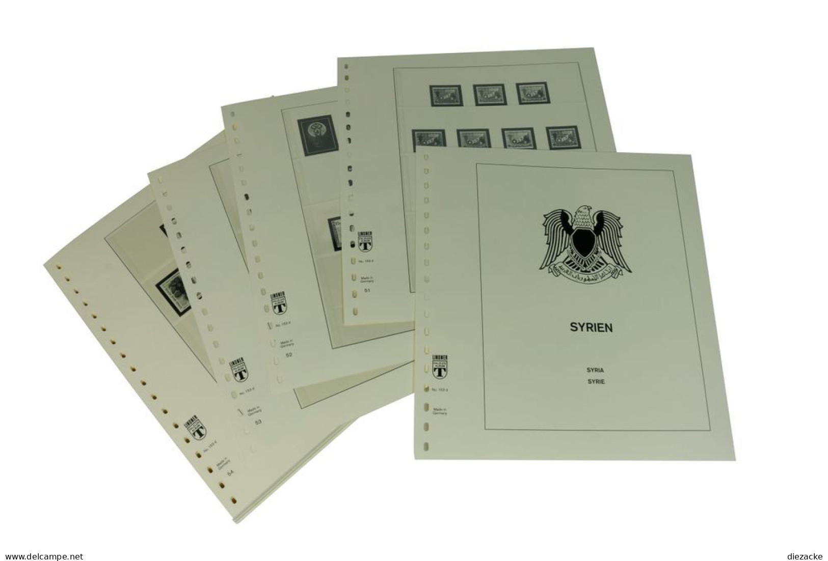 Lindner-T Syrien 1971-1983 Vordrucke 153D Neuware ( - Pre-printed Pages