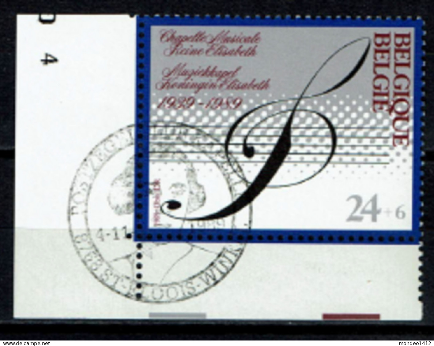 België 1989 OBP 2344 - Y&T 2344 - Muziek - Chapelle Musicale Reine Elisabeth, Clé De Sol - Used Stamps