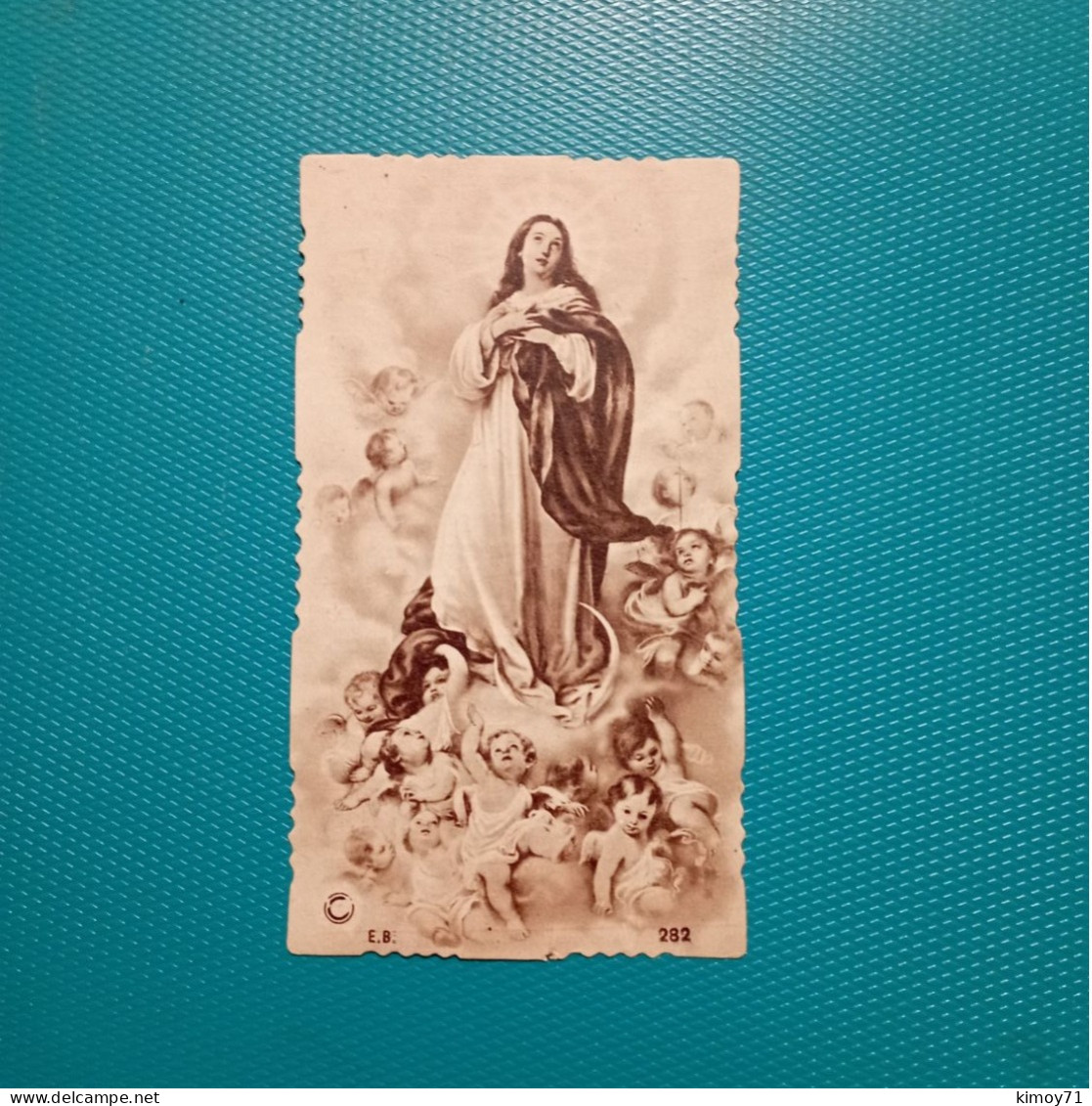 Santino Orazione Di S. Bernardo A Maria SS.ma Immacolata. 1846 - Religión & Esoterismo