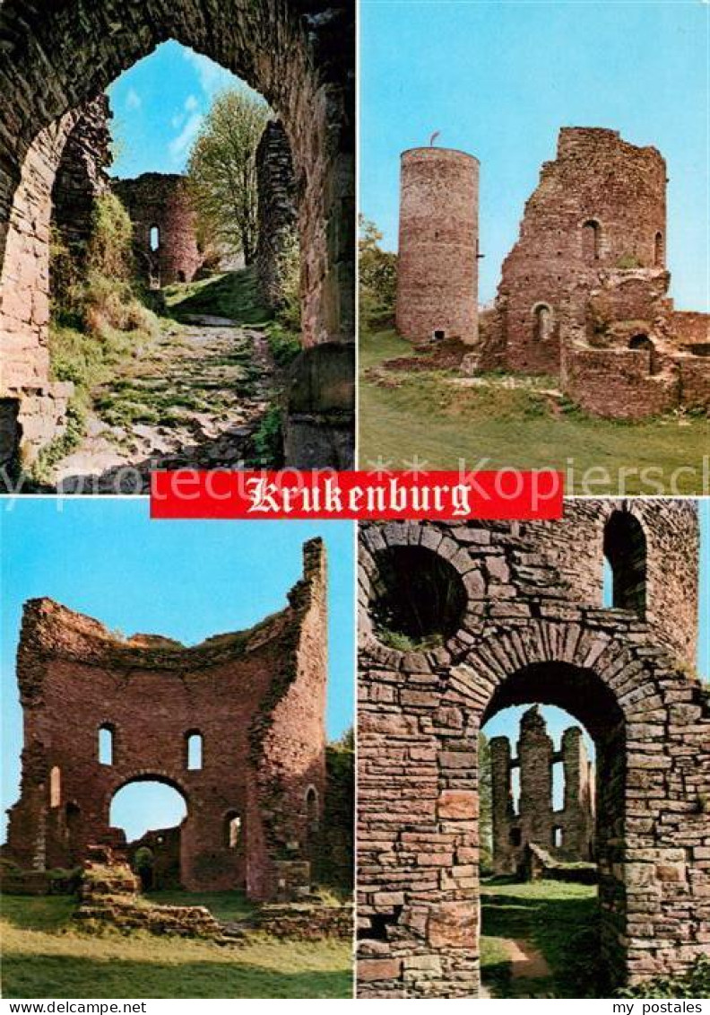 73214505 Helmarshausen Krukenburg Burgruine Weserbergland Helmarshausen - Bad Karlshafen