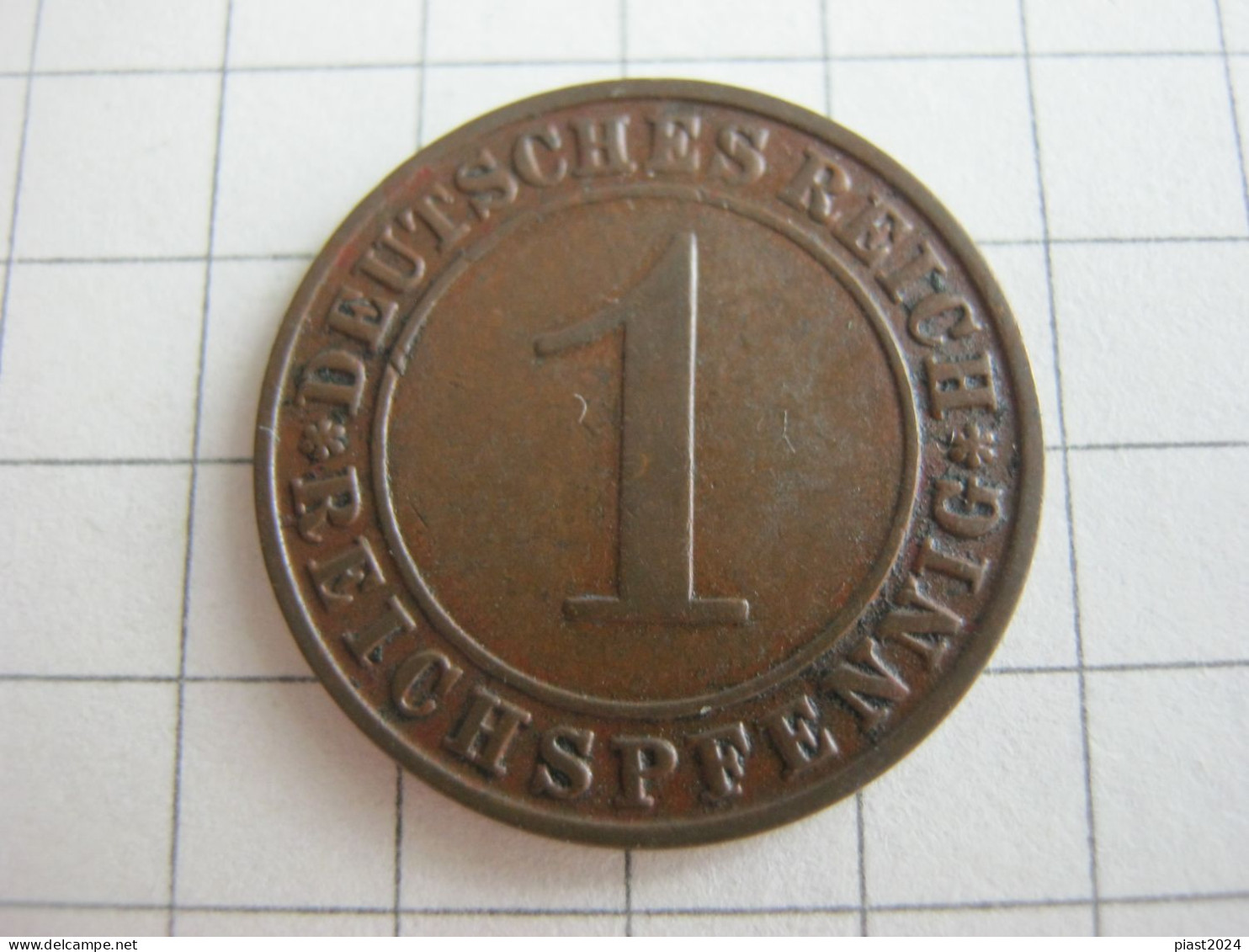Germany 1 Reichspfennig 1927 D - 1 Rentenpfennig & 1 Reichspfennig