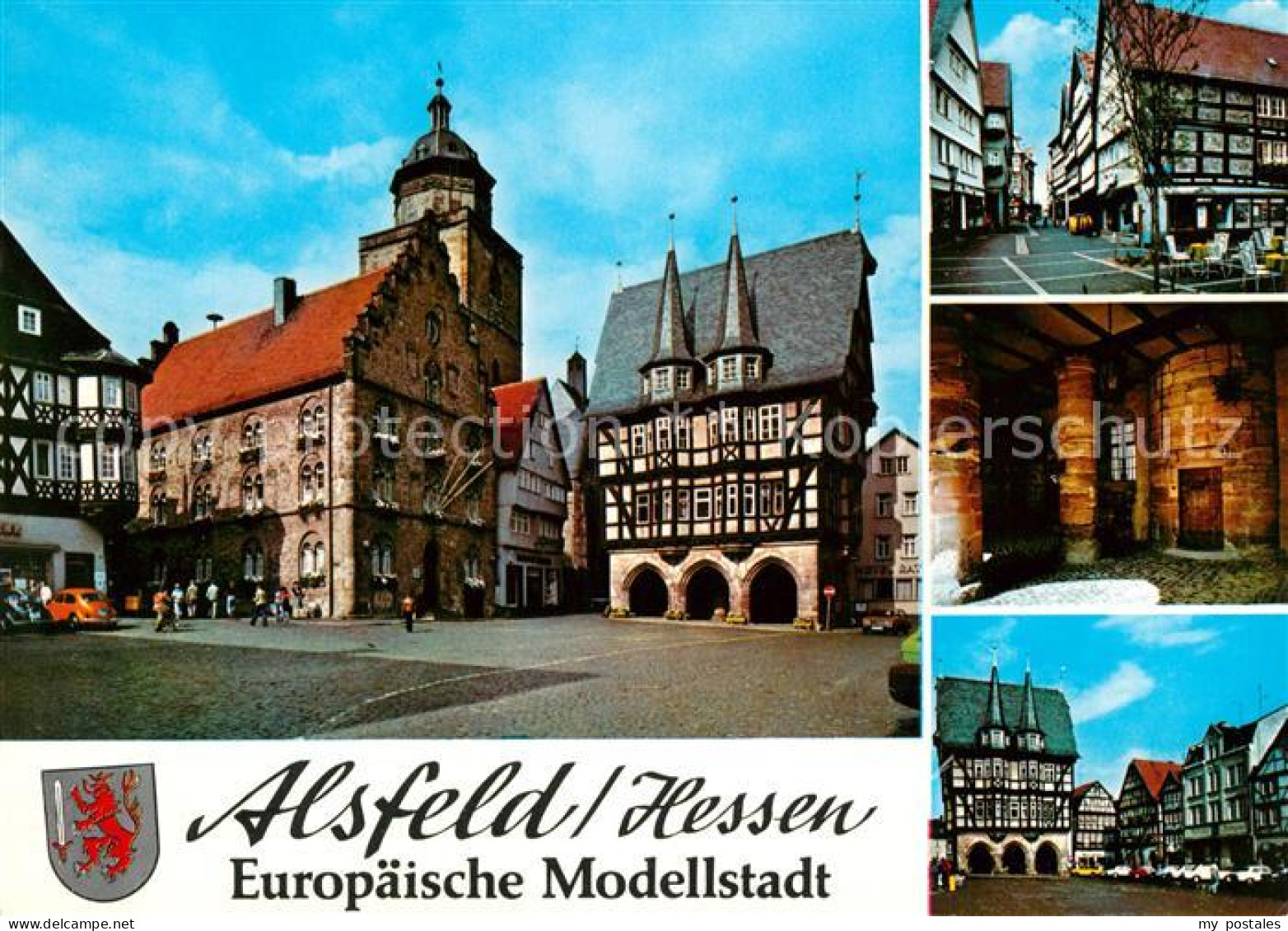 73214366 Alsfeld Europaeische Modellstadt Markt Rathaus Altstadt Fachwerkhaeuser - Alsfeld