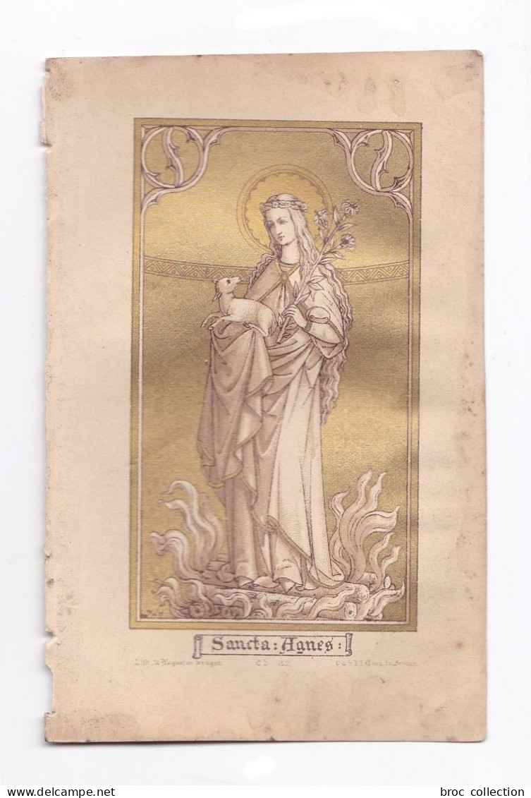 Sancta Agnes, Sainte Agnès, éd. Sté St Augustin C. B. 152 - Devotion Images
