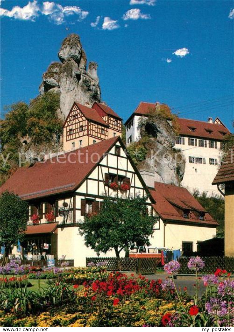 73214278 Tuechersfeld Ortsmotiv Mit Felsen Felsendorf Fraenkische Schweiz Tueche - Pottenstein