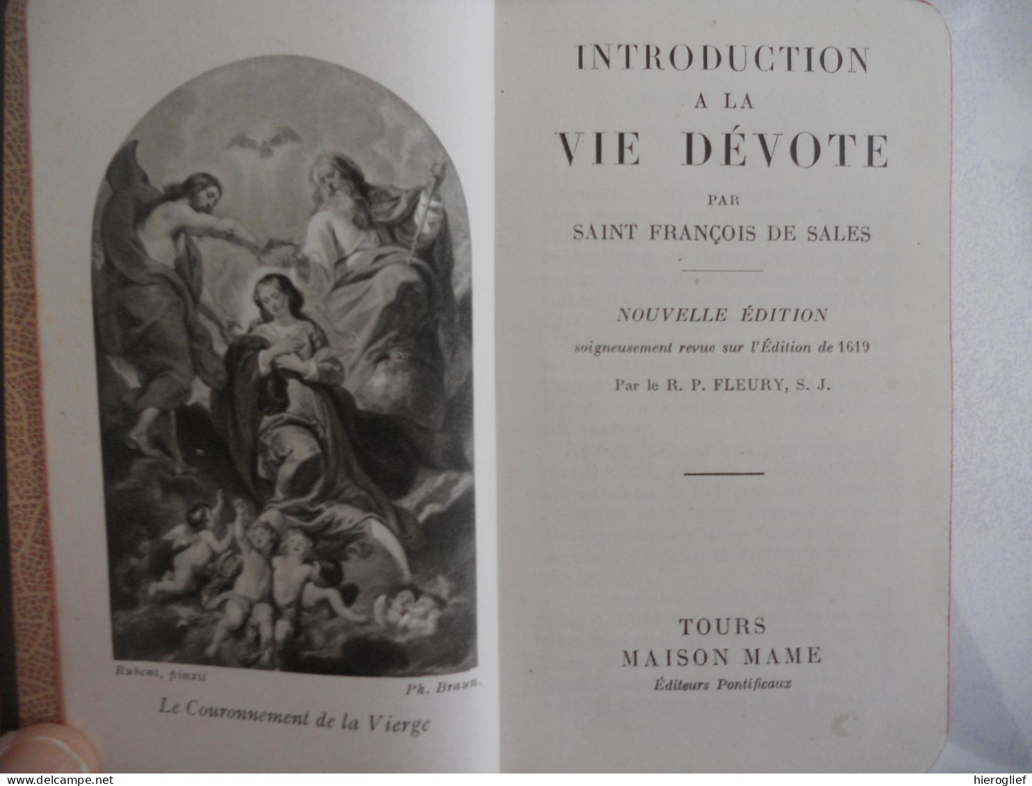Introduction à La Vie Dévote Par Saint François De Sales - Le R.P. FLEURY S.J.  1948 / Tours Maison Mame - Godsdienst
