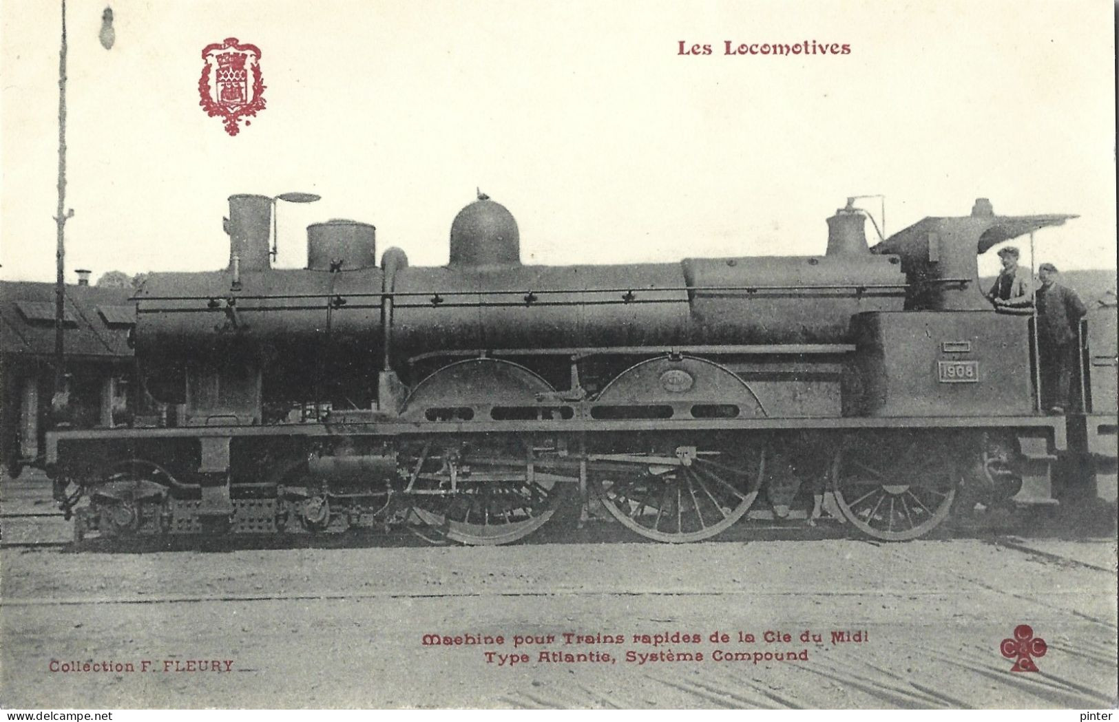 TRAIN - LES LOCOMOTIVES - Machine Pour Trains Rapides De La Compagnie Du Midi Type Atlantis - Treni