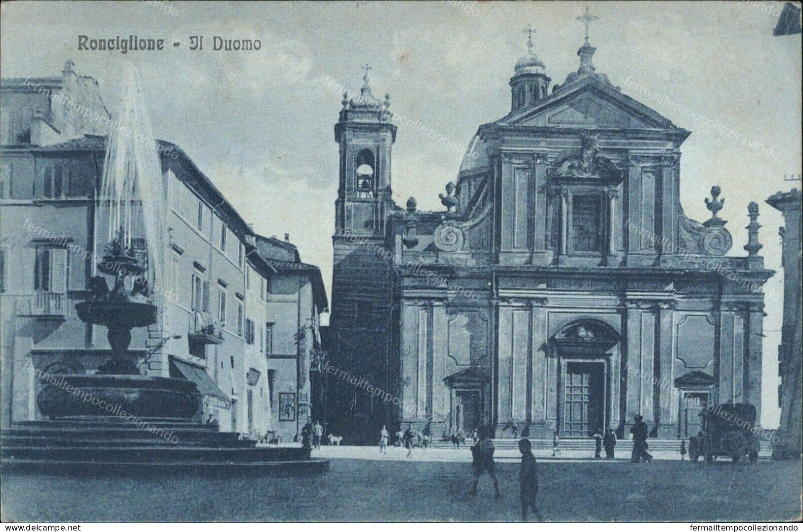 Cs172 Cartolina Ronciglione Il Duomo Provincia Di Viterbo Lazio - Viterbo