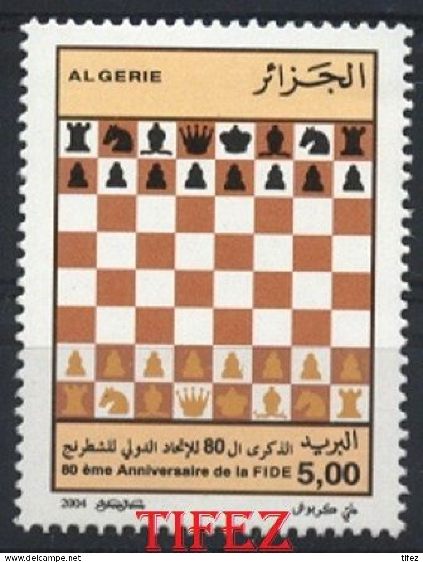 Année 2004-N°1375 Neuf**MNH : 80° Anniversaire De La FIDE (jeux D'échec) - Algerien (1962-...)