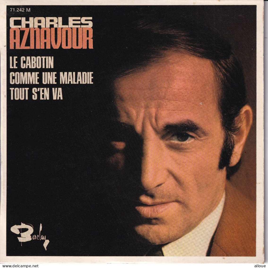CHARLES AZNAVOUR - FR EP - LE CABOTIN + 2 - Andere - Franstalig