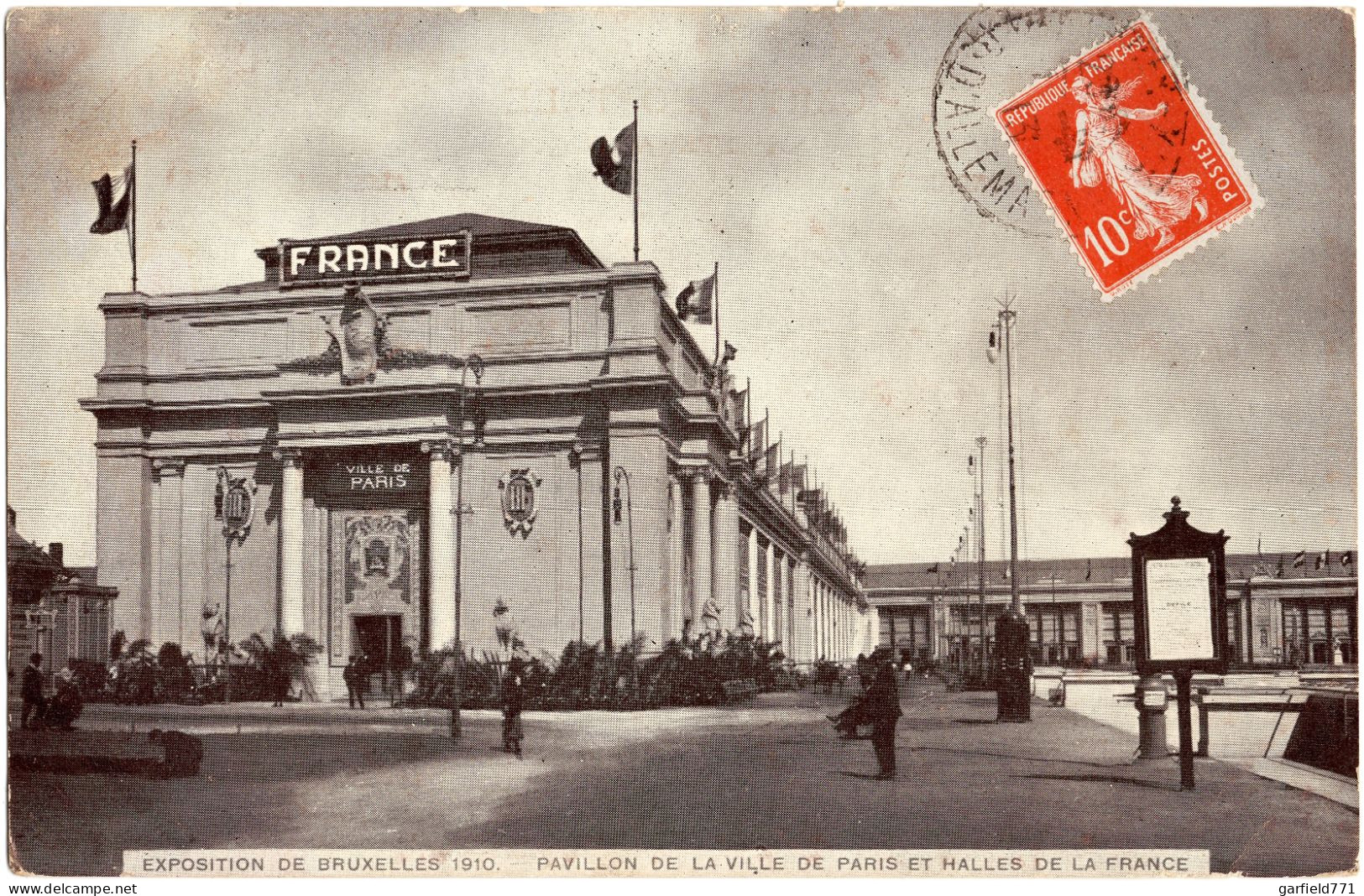 BRUXELLES - Exposition De 1910 - Pavillon De La Ville De Paris Et Halles De La France - - Exposiciones Universales