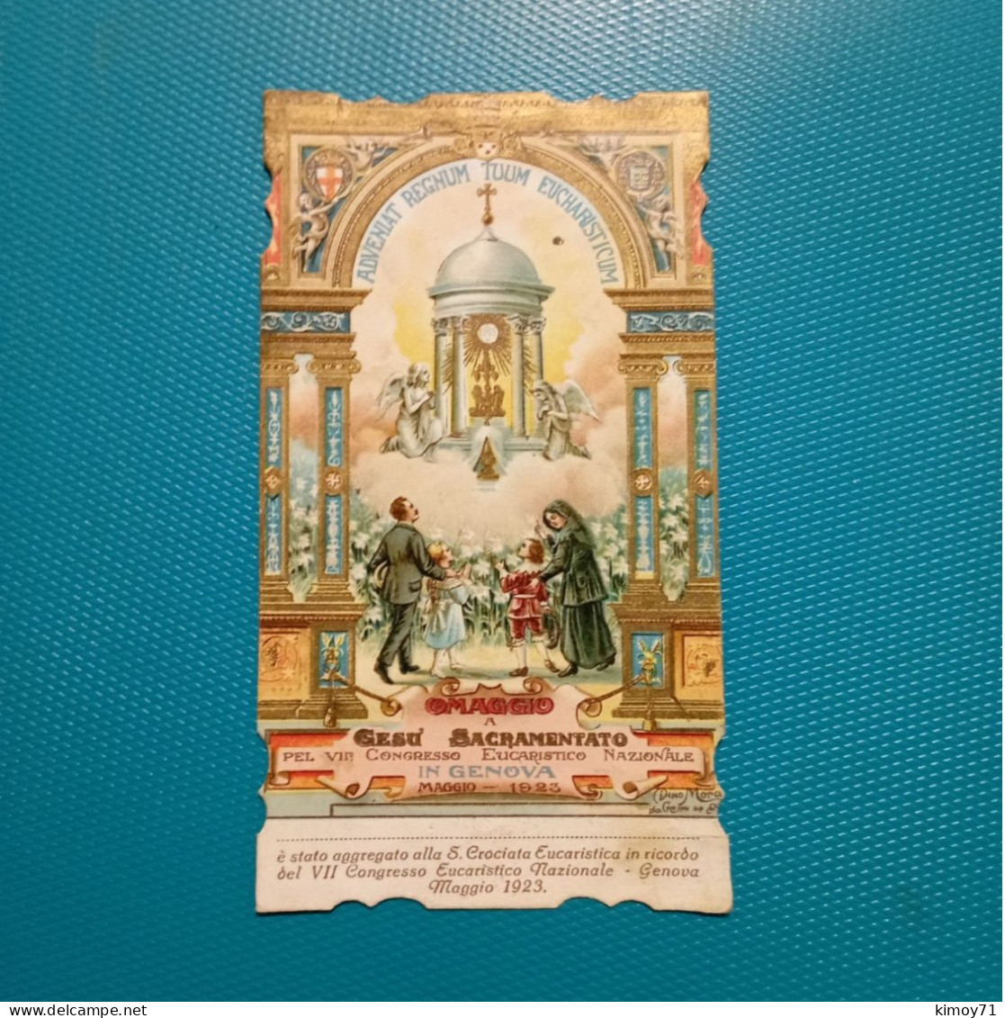 Santino VII° Congresso Nazionale Eucaristico (Genova - Maggio 1923) - Omaggio A Gesù Sacramento. - Religion & Esotérisme