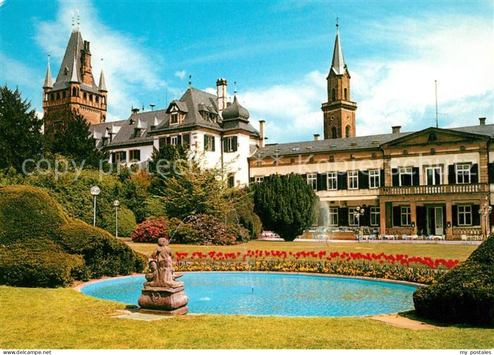 73214130 Weinheim Bergstrasse Schloss Schlosspark Teich Historische Weinstadt We - Weinheim
