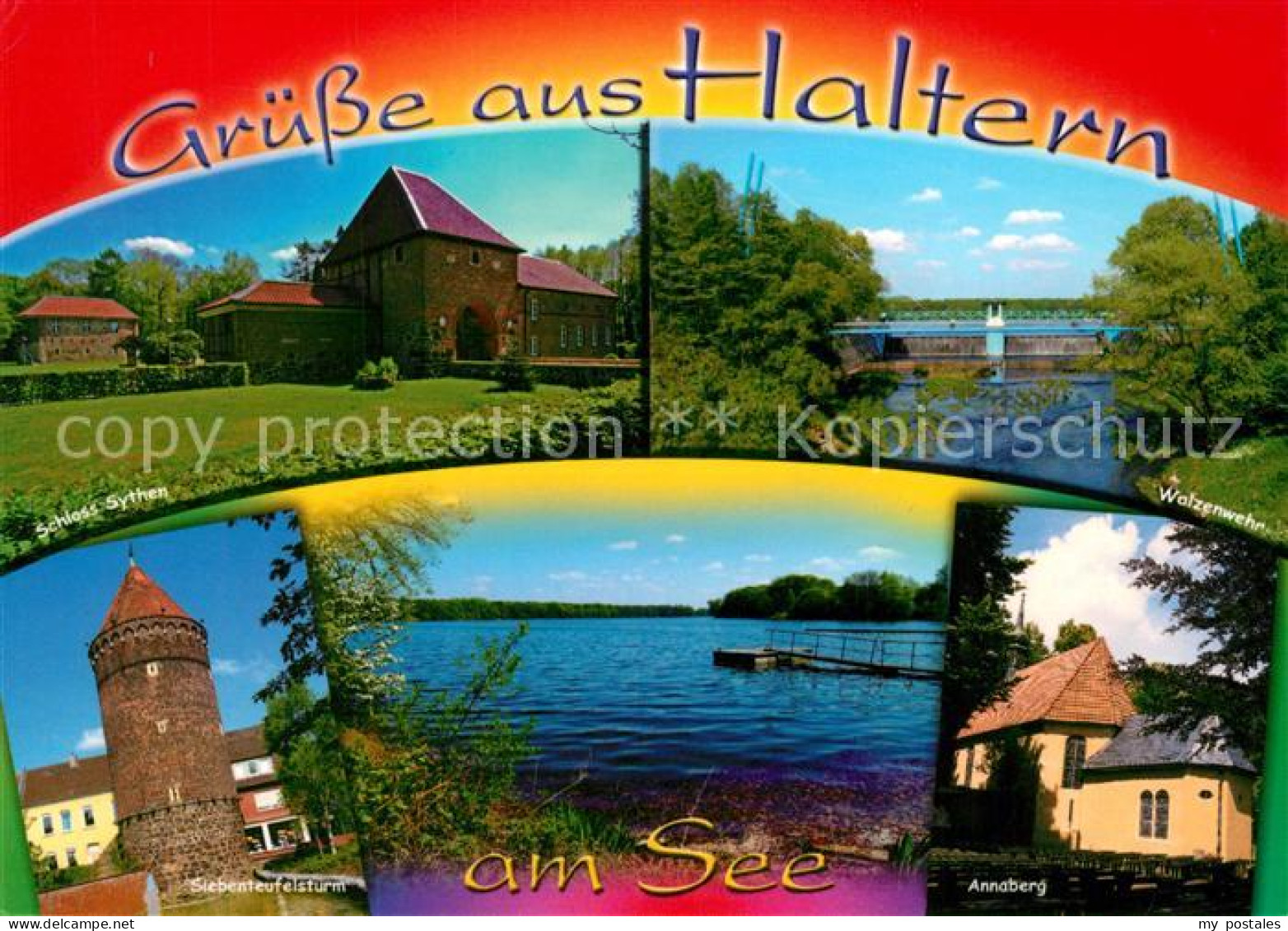 73214080 Haltern See Schloss Sythen Walzenwehr Siebenteufelsturm Annaberg Halter - Haltern