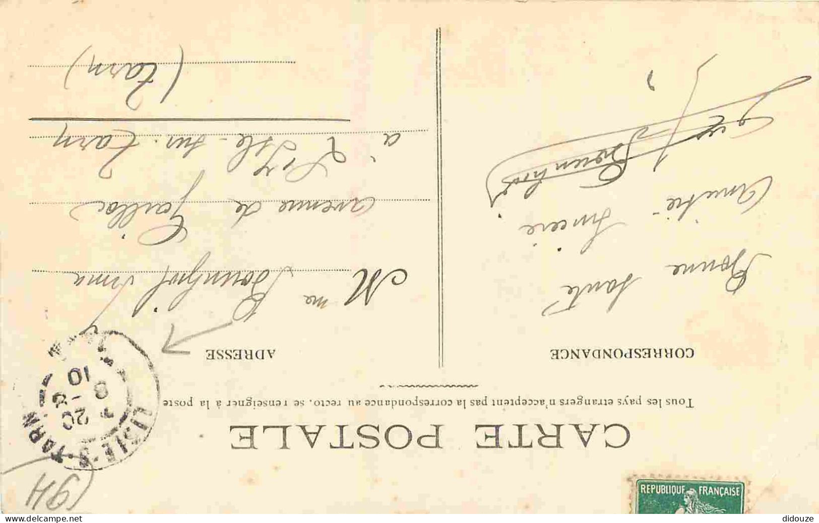 94 - Champigny Sur Marne - Bataille De Champigny - La Surprise - CPA - Oblitération Ronde De 1910 - Etat Léger Pli Visib - Champigny Sur Marne