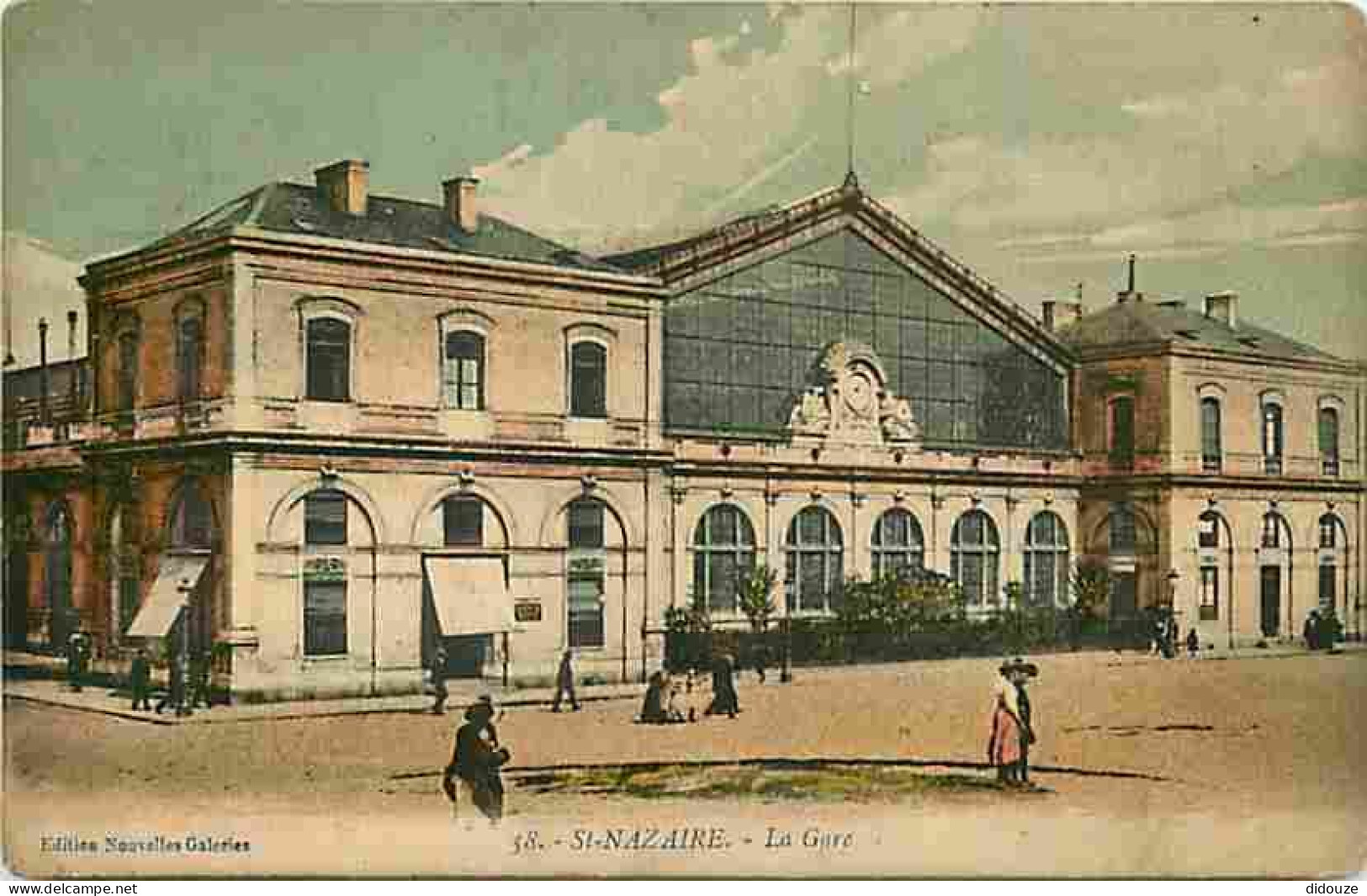 44 - St Nazaire - La Gare - Animée - CPA - Voir Scans Recto-Verso - Saint Nazaire