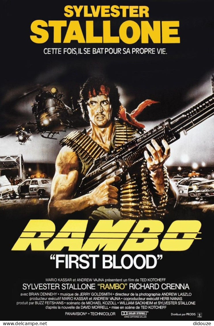 Cinema - Rambo - First Blood - Sylvester Stallone - Affiche De Film - CPM - Carte Neuve - Voir Scans Recto-Verso - Manifesti Su Carta