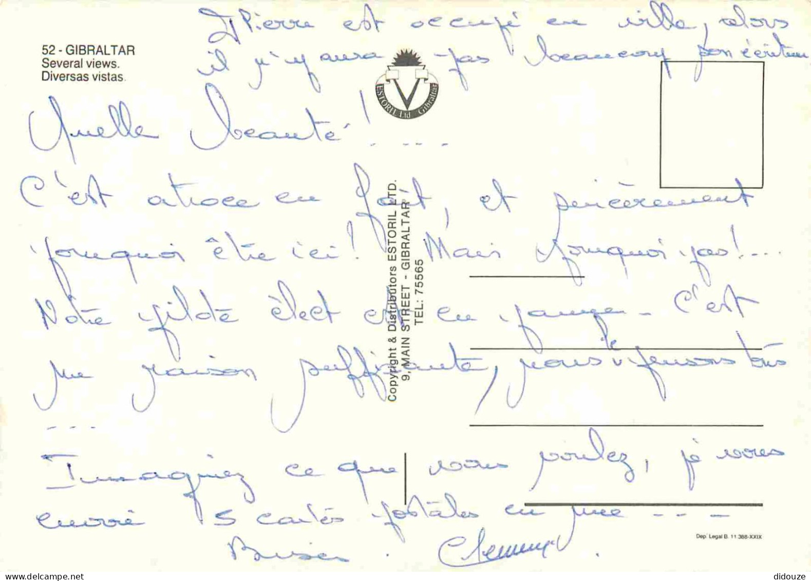 Gibraltar - Multivues - Blasons - CPM - Voir Scans Recto-Verso - Gibraltar