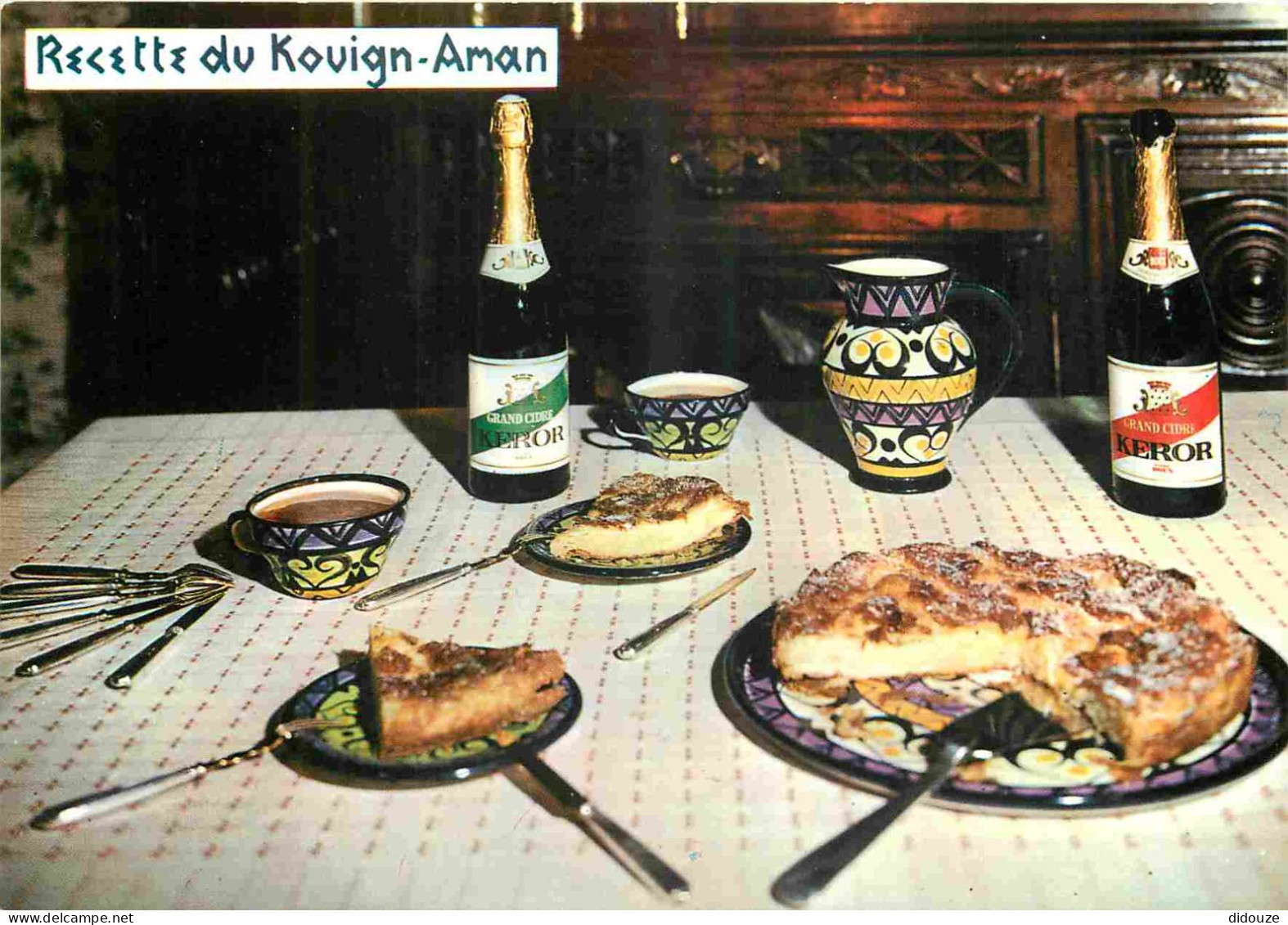 Recettes De Cuisine - Kouign Aman - Bretagne - Gastronomie - CPM - Carte Neuve - Voir Scans Recto-Verso - Ricette Di Cucina