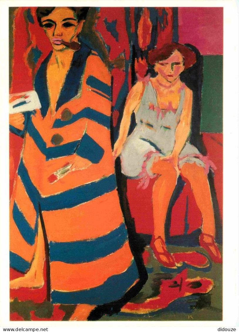 Art - Peinture - Ernst Ludwig Kirchner - Selfportrait With A Modeï - CPM - Carte Neuve - Voir Scans Recto-Verso - Peintures & Tableaux