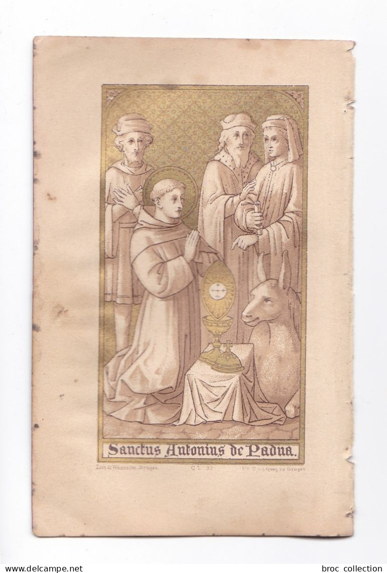 Sanctus Antonius De Padoua, Saint Antoine De Padoue, éd. Sté St Augustin C. B. 32 - Devotion Images