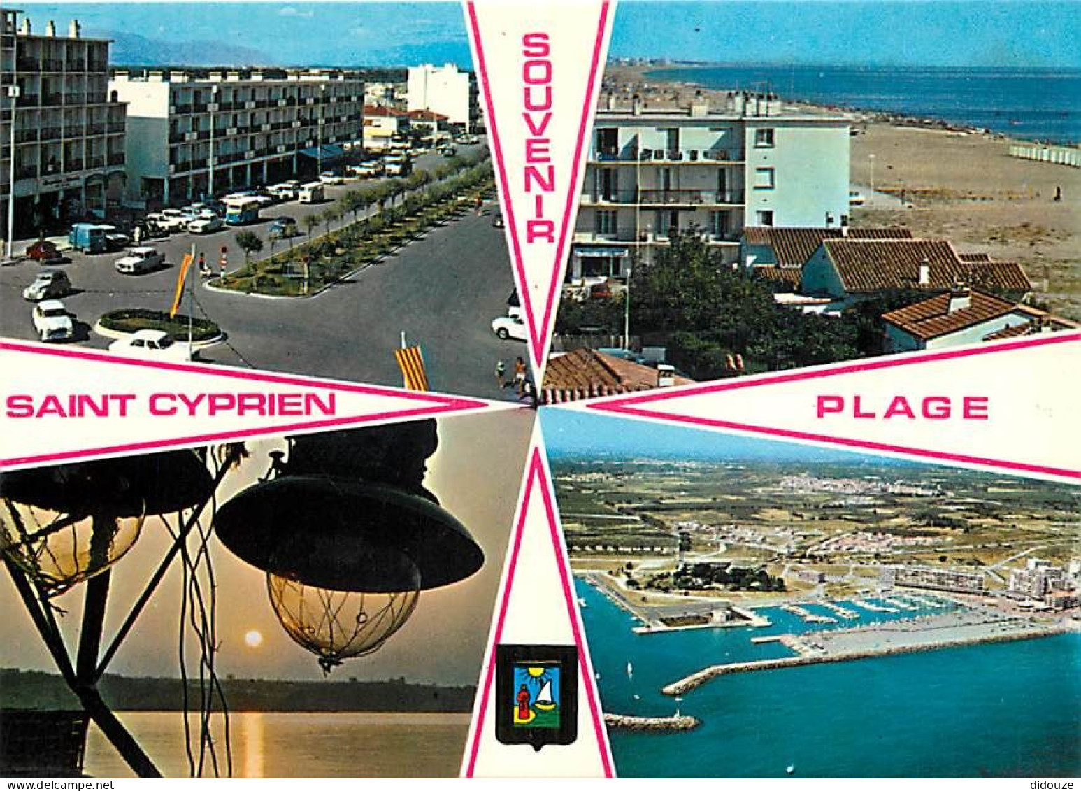 66 - Saint Cyprien - Multivues - Automobiles - CPM - Voir Scans Recto-Verso - Saint Cyprien