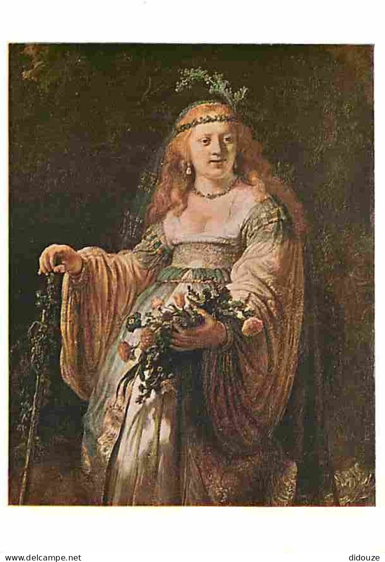 Art - Peinture - Rembrandt Harmensz Van Rijn - Saskia As Flora - Carte Neuve - CPM - Voir Scans Recto-Verso - Paintings