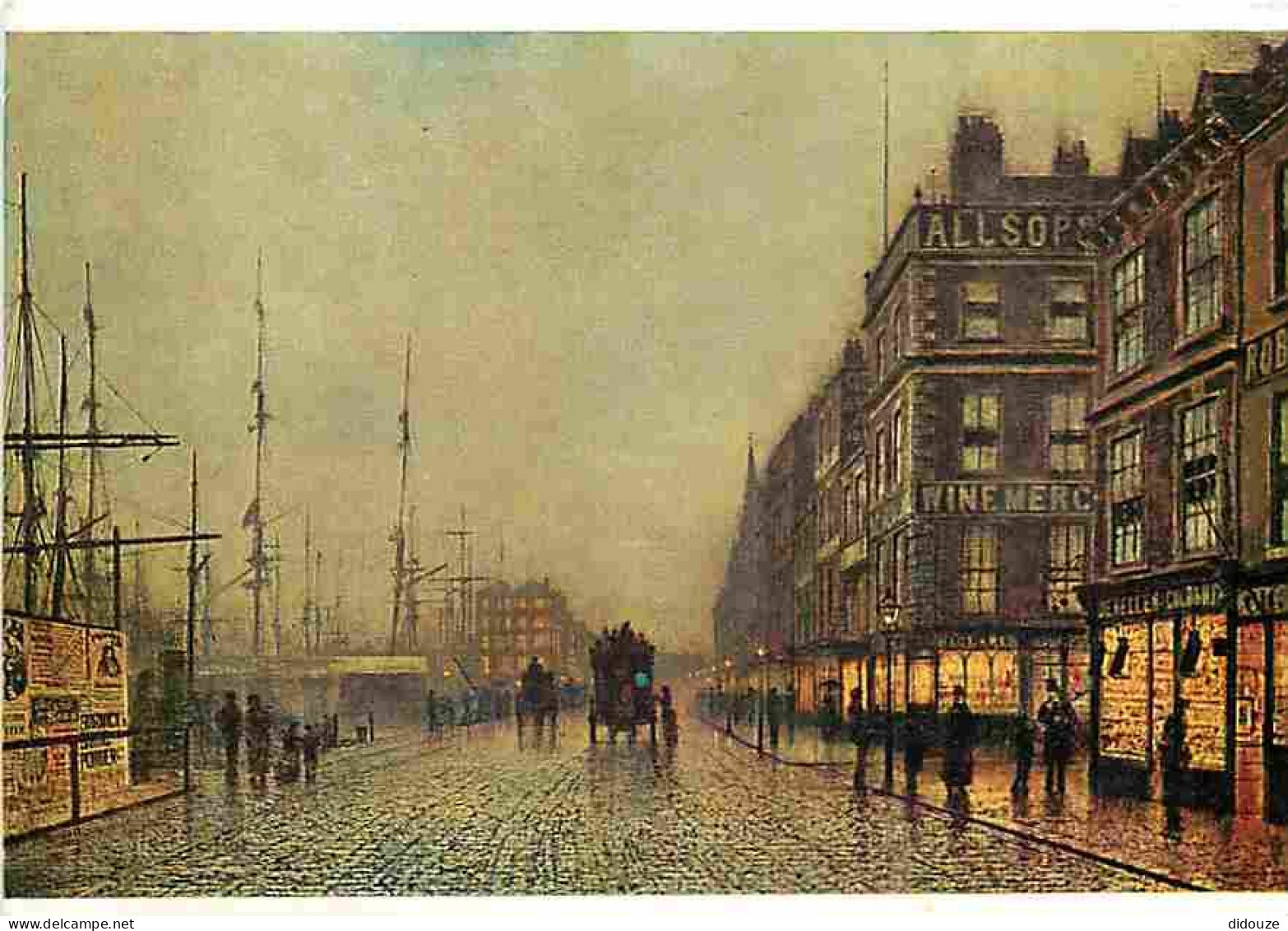 Art - Peinture - Atkinson Grimshaw - Liverpool Quay By Moonlight - CPM - Voir Scans Recto-Verso - Paintings